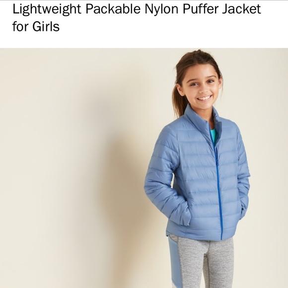 Old Navy Jackets \u0026 Coats | Old Navy Packable Puffer Jacket | Color: Blue | Size: 10g | Eelojus's Closet